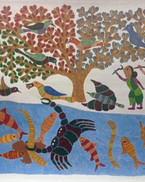 Gond Painting - Narmada Prasad - 07