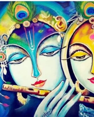 Radha Krishna - Indian Art - Sheela - 05