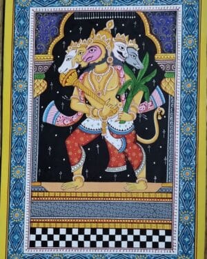 Panchmukhi Hanuman - Pattachitra - Kanhu Bisoi - 07