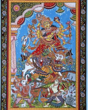 Mahishasurmardhani - Pattachitra painting - Somnath Nayak - 03