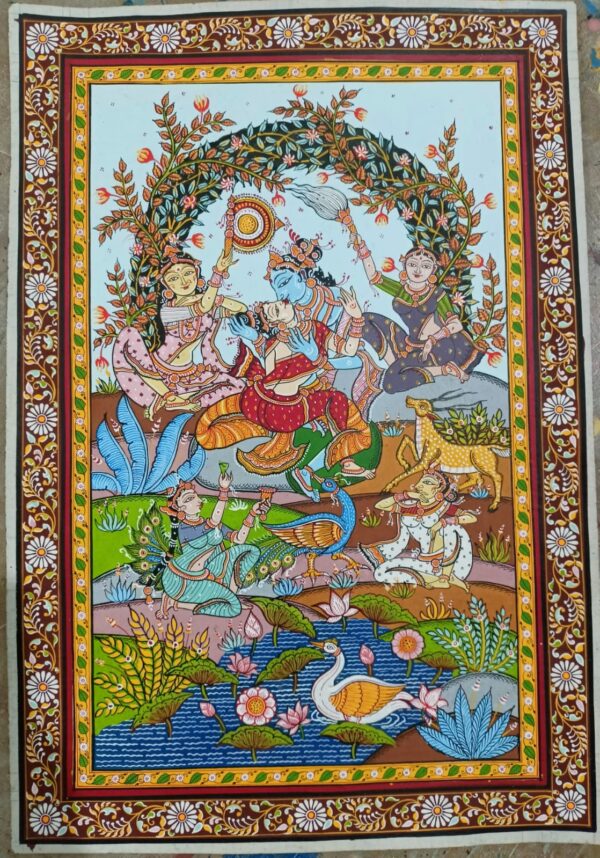 Radha Krishna Kunj Raslila - Pattachitra paintings - Susant Maharana - 21