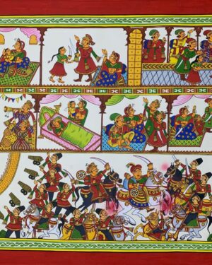 Jhansi Ki Rani - Phad Painting - Sourabh - 02