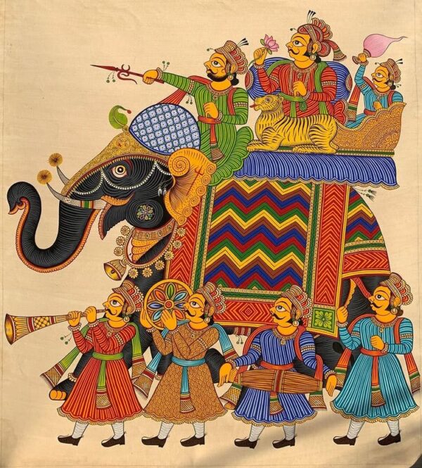 Raja ki Sawari - Phad Painting - Sourabh - 04