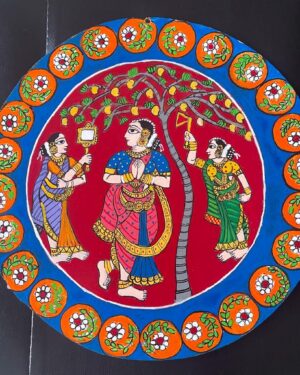 Cheriyal Art Style Wall Hanging - Indian Art - 02