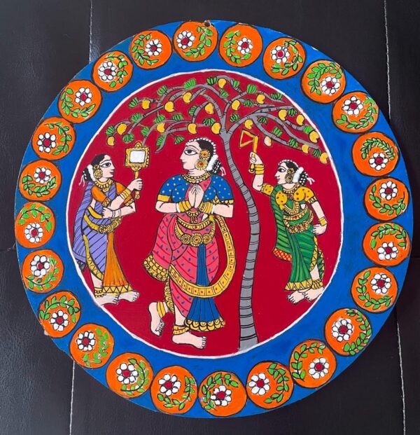 Cheriyal Art Style Wall Hanging - Indian Art - 02