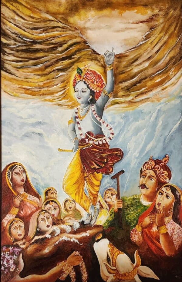 Govardhan - Indian Art - Vandana Rajan - 02