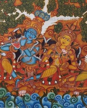 Radha Krishna - Kerala Mural - Minakshi - 04