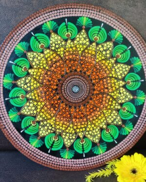 sunflower painting - Dot Mandala Art - Nisha - 48