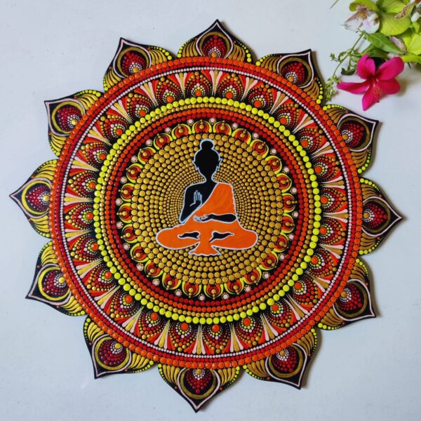 Buddha - Dot Mandala Art - Nisha - 50