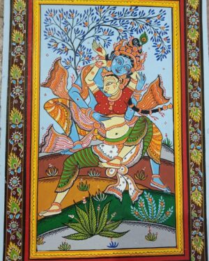 Radha Krishna - Pattachitra painting - Somnath Nayak - 12