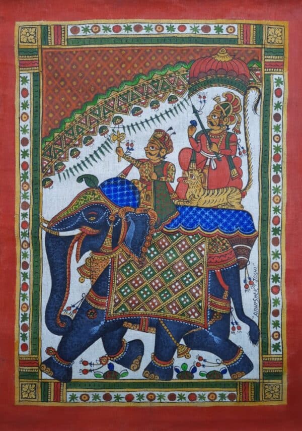 Royal Ride - Phad paintings - Abishek Joshi - 82