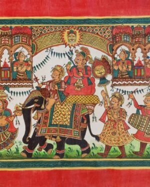 Royal Ride - Phad paintings - Abishek Joshi - 83