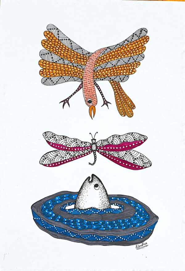 Destiny - Gond painting - Sindhu - 06