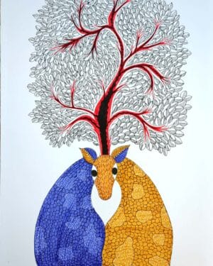 Empathy - Gond painting - Sindhu - 09