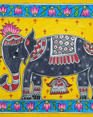 Royal Tusker - Madhubani painting - Sindhu - 02