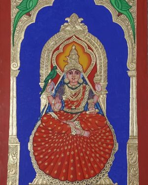 Shrigeri Sharadhambike - Mysore painting - Anjali - 05