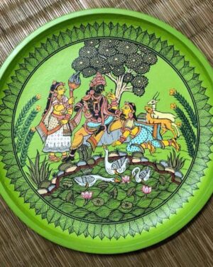 Radha Krishna - Pattachitra painting - Bibuthi Bhushan - 07