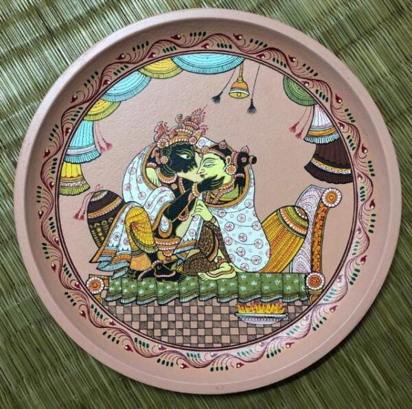 Radha Krishna - Pattachitra painting - Bibuthi Bhushan - 08