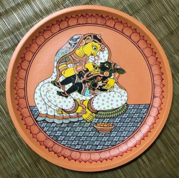 Yashoda Krishna - Pattachitra painting - Bibuthi Bhushan - 09