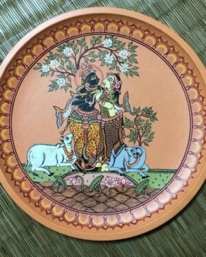 Radha Krishna - Pattachitra painting - Bibuthi Bhushan - 12