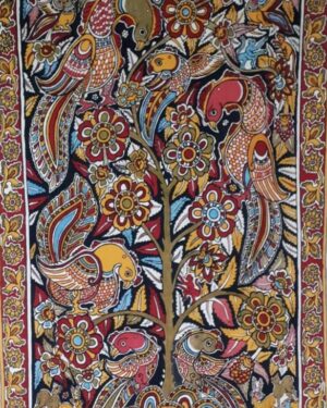 Tree of Life - Kalamkari Painting - Vivardhibi - 01