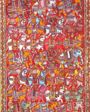 Animals Masterpiece - Kalamkari Painting - Vivardhibi - 04