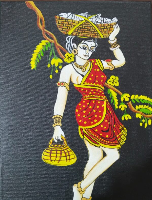 Village Girl - Nirmal painting - Suriyakumari - 03