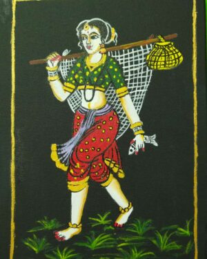 Village Girl - Nirmal painting - Suriyakumari - 04