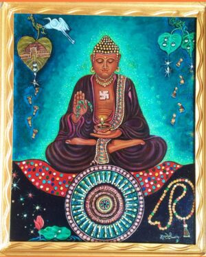 Buddha,a spiritual path - Indian Art - Pooran Poori - 24