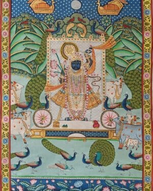 Shrinathji Mayur Bagh - Pichwai painting - Varta Shrimail - 52