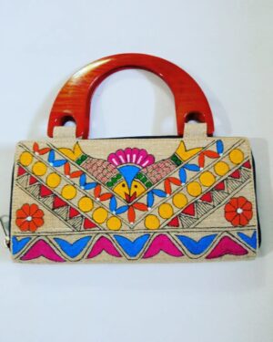 Handle bag - Madhubani painting - 01