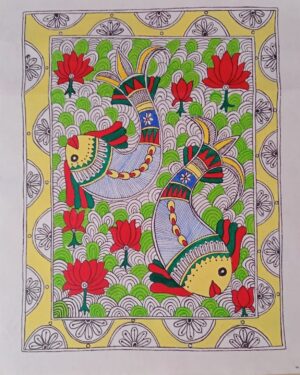 Floating Fishes - Madhubani - Antra - 108