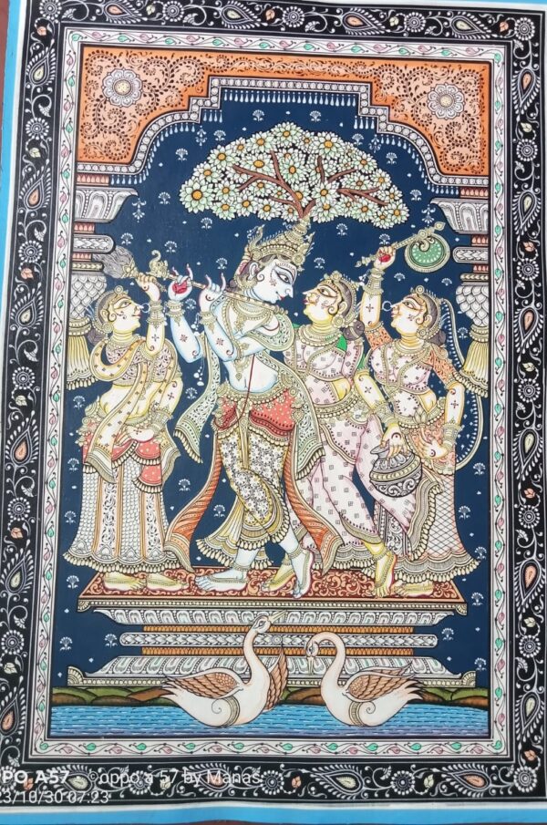 Radha Krishna - Pattachitra painting - Manas Kumar - 28