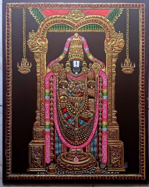 Balaji - Tanjore painting - Deepa Kannan - 07