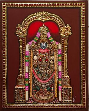 The Lord Of Seven Hills - Tanjore painting - Deepa Kannan - 08