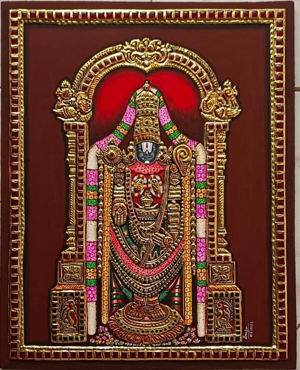 The Lord Of Seven Hills - Tanjore painting - Deepa Kannan - 08