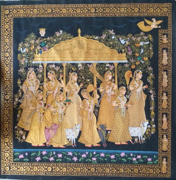 Gopis - Pichwai Painting - Kiran Kumar - 11