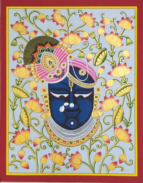 Shrinathji mukhaar - Pichwai Painting - Kiran Kumar - 12