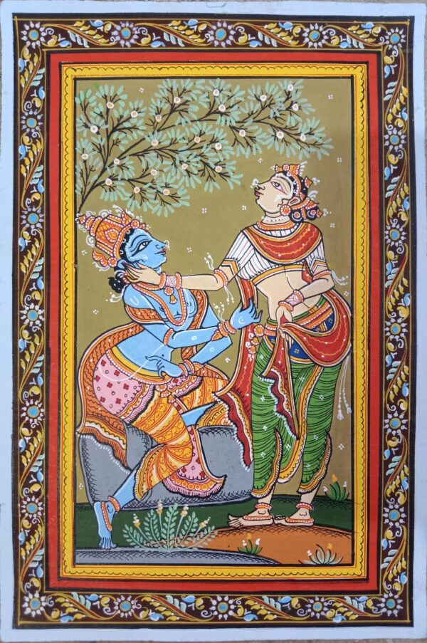 Radha Krishna - Pattachitra painting - Somnath Nayak - 15