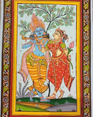 Radha Krishna - Pattachitra painting - Somnath Nayak - 16