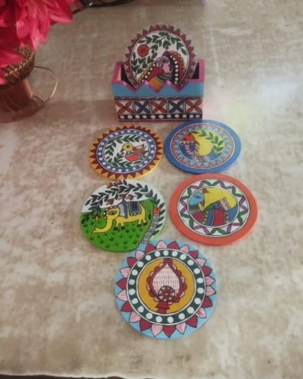 Tea Coasters - Madhubani - 02