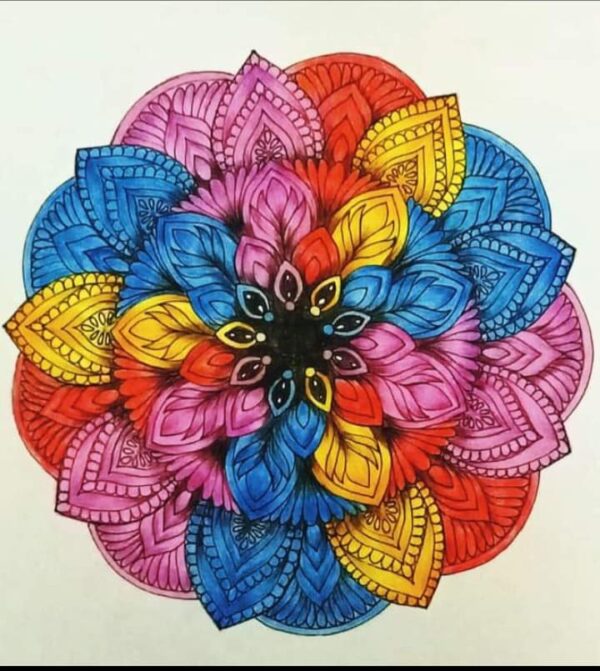 Mandala Art #5 (29.5 x 29.5 cms)