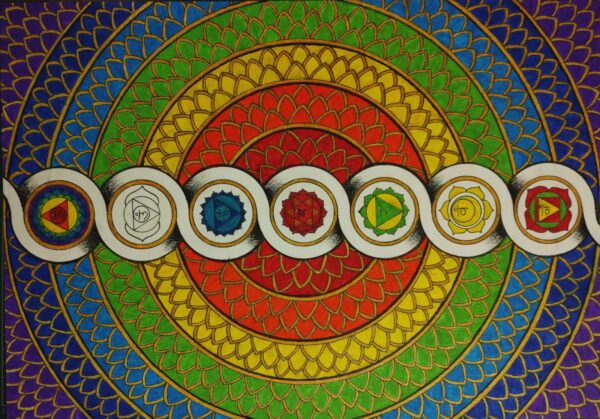 7 Chakras Art -3D Mandala Art(42 cms x 29.7cms)