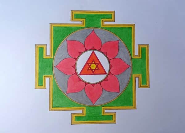 Shri Ganesh Yantra-Geometric Art (42 cms x 29.7cms)