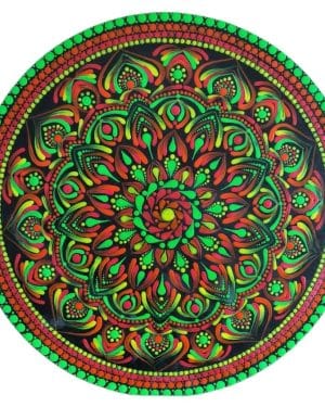 Neon mandala - Dot Mandala - 03 - Kavita