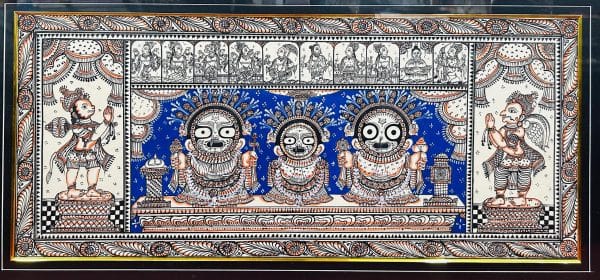 Dasa Avtar Black Line - Pattachitra painting - Biswajit - 05