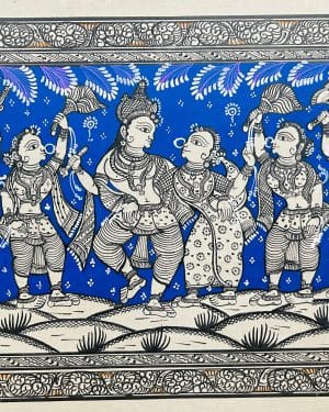 Radha Krishna Rasalila - Pattachitra painting - Biswajit - 09