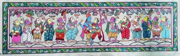 Rasalila - Pattachitra painting - Biswajit - 13