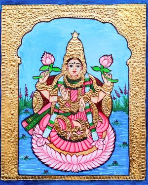 Goddess Mahalakshmi - Mysore painting - Sindhu - 05