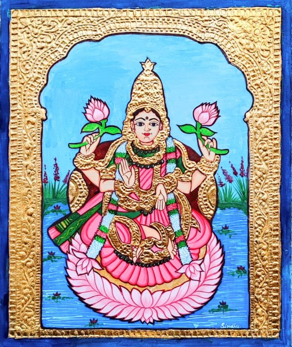 Goddess Mahalakshmi - Mysore painting - Sindhu - 05